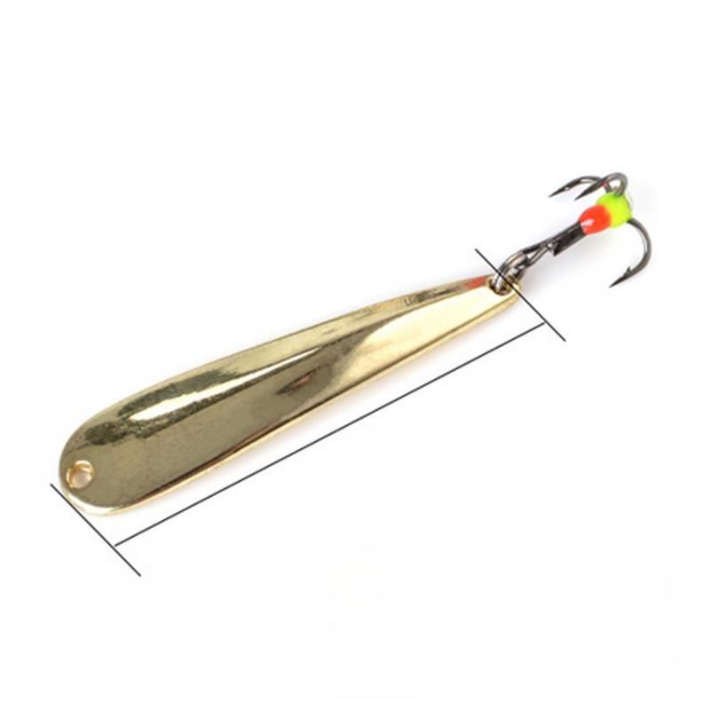 

Spoon Ice Fishing Bait 5g / 7g / 12g 43mm / 53mm / 73mm Rotary Bait Treble Hook Hard Bait