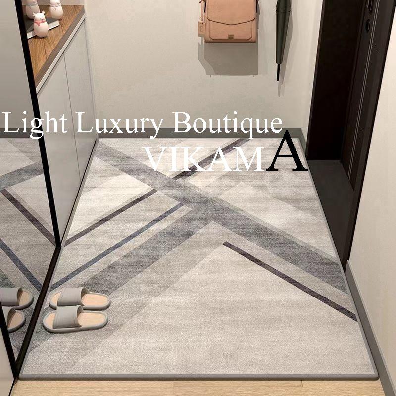 Crystal Velvet Modern Fashion Simple Carpet Living Room Bedroom Bedside Carpet Anti-slip Dirty Resistant Washable Rug