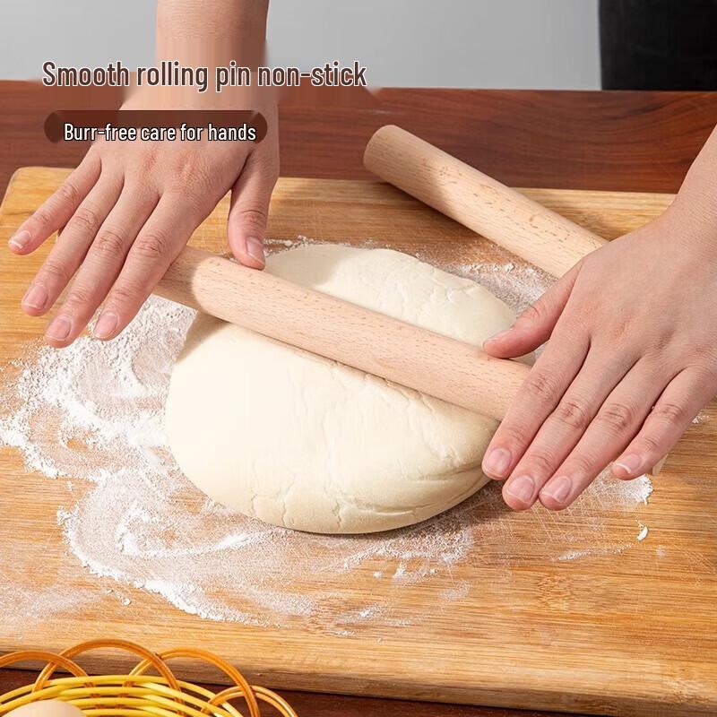 Fengmeijia Food-Grade Beech Wood Rolling Pin