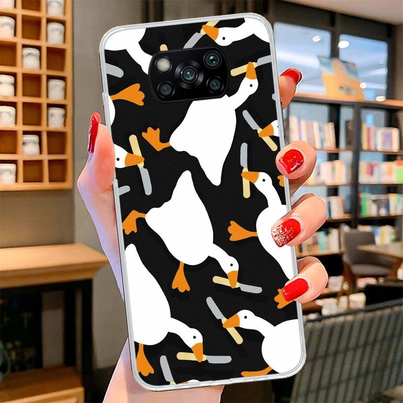 Cartoon Duck Goose Game Cover Phone Case For Xiaomi Poco F7 Ultra X7 X6 X5 Pro M7 Redmi 15C 15 13C 13 12C 12 10C 10 9A 9C 9T 9 S