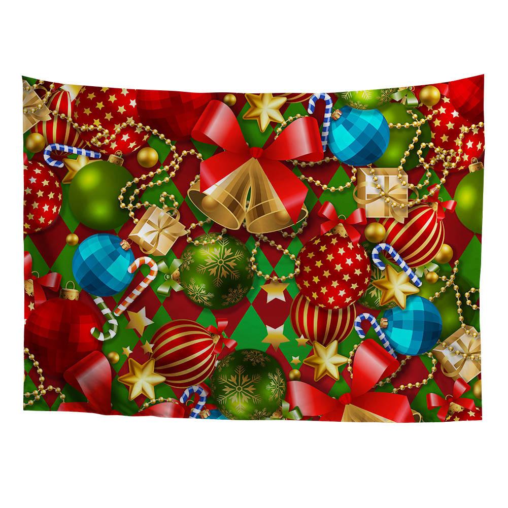 Christmas Hat Element Printed Tapestry Background Cloth Tapestry Cute Cats and Dogs