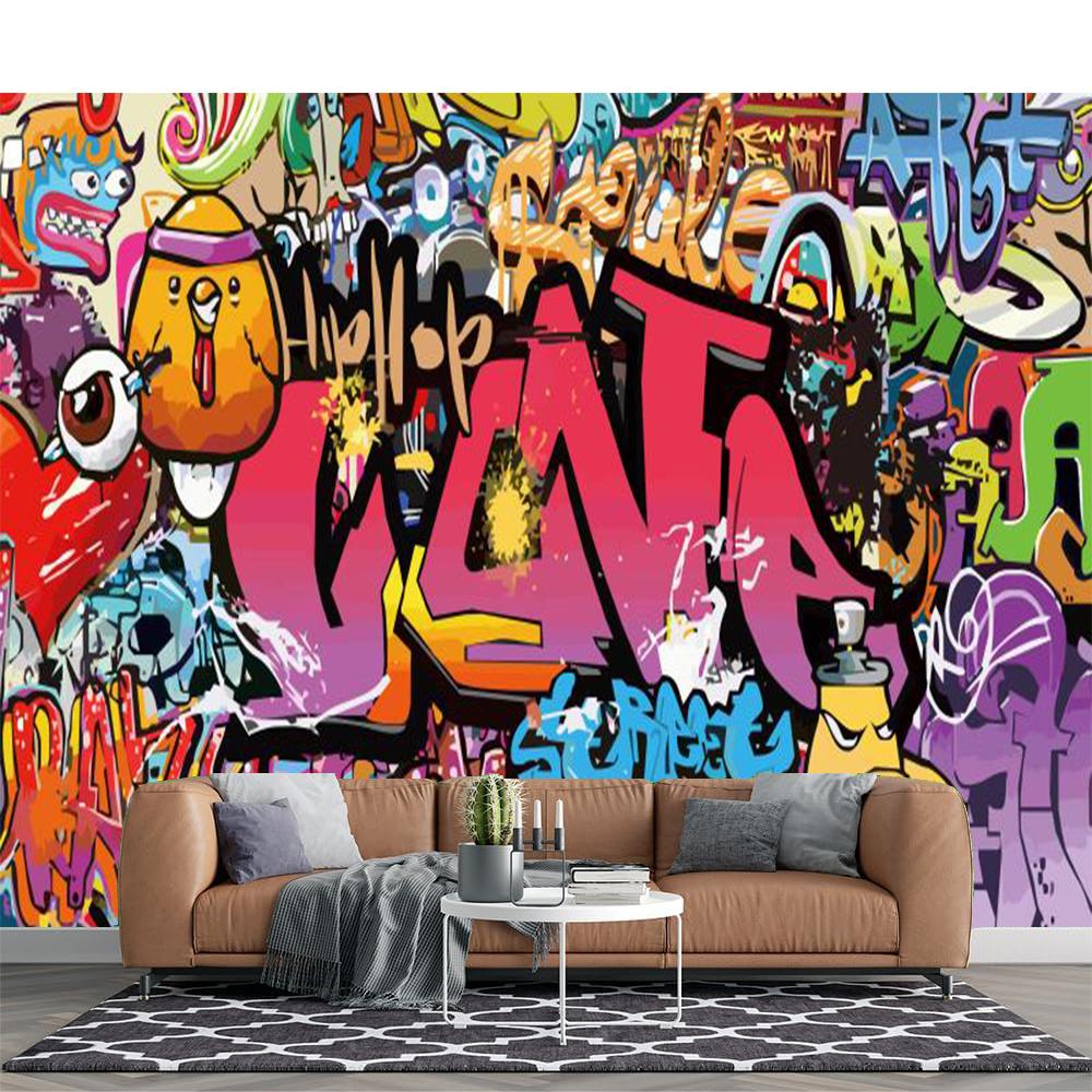 

Graffiti 3d Wallpaper Graffiti Wall Mural Bedroom Living Room Murals Decor 200 cm(W) x 140 cm(H)
