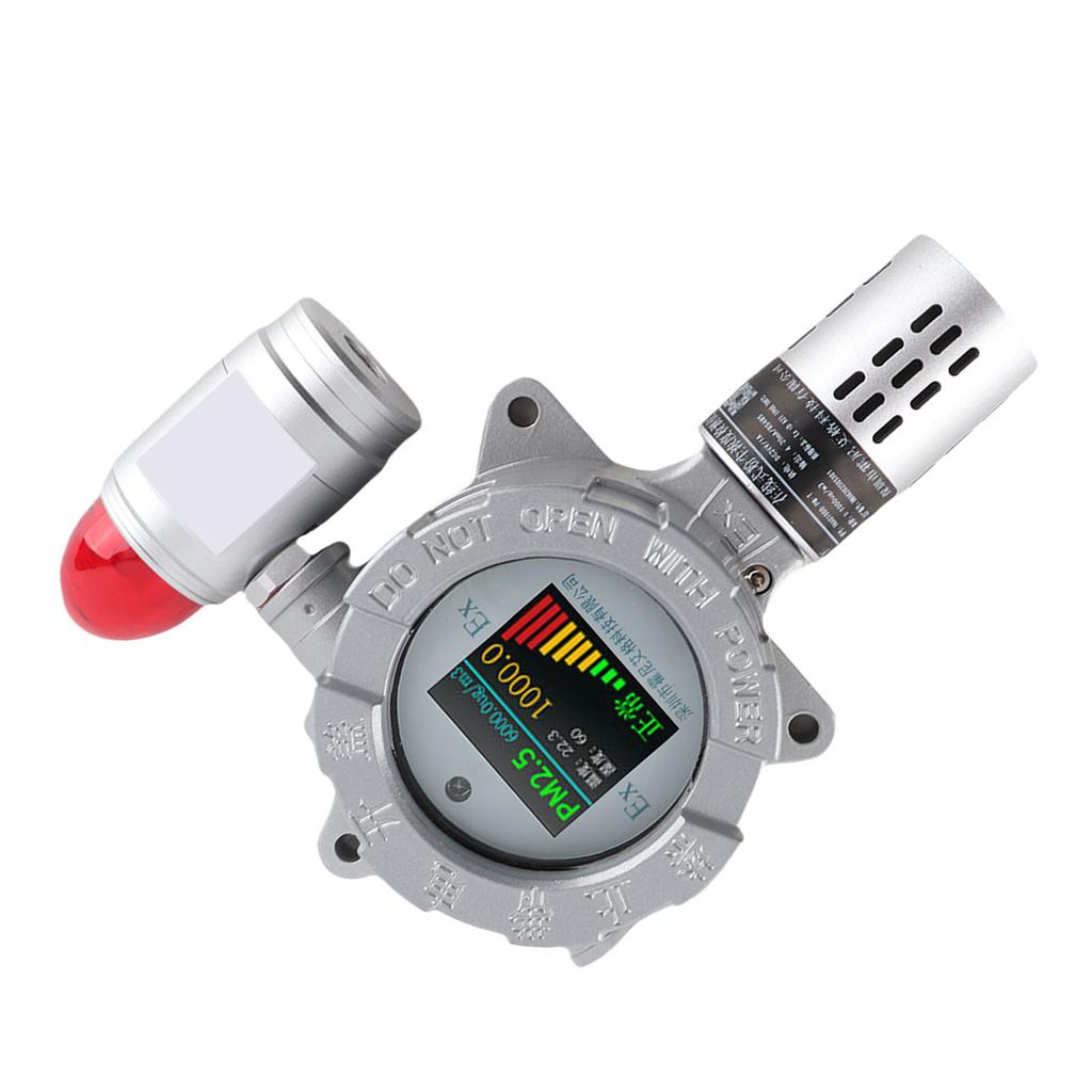 Industrial Dust Detector Explosion Proof Dust Concentration Alarm Detector with Remote Control 100‑240V US Plug