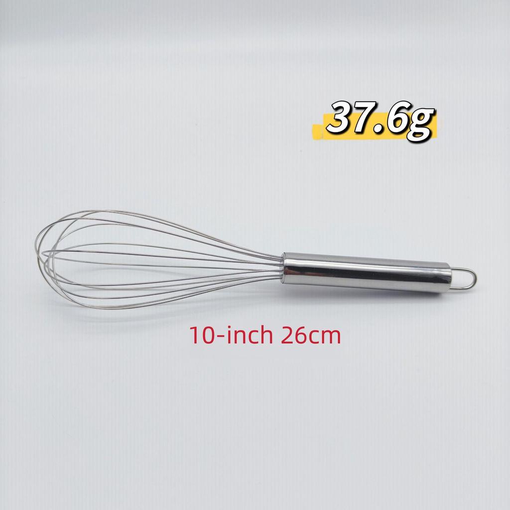 All-Stainless Steel 6-Wire Manual Egg Beater for Kitchen Baking