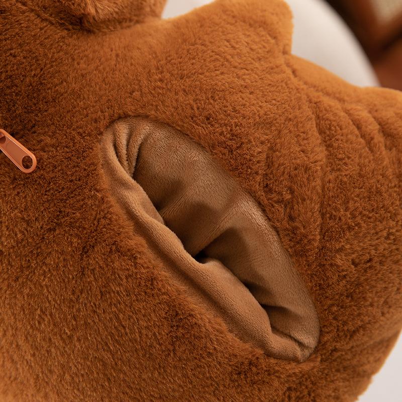Nuovo Peluche Scaldamani Kapibara Bambola Cuscino da Lancio per Bambini Giocattolo di Stoffa
