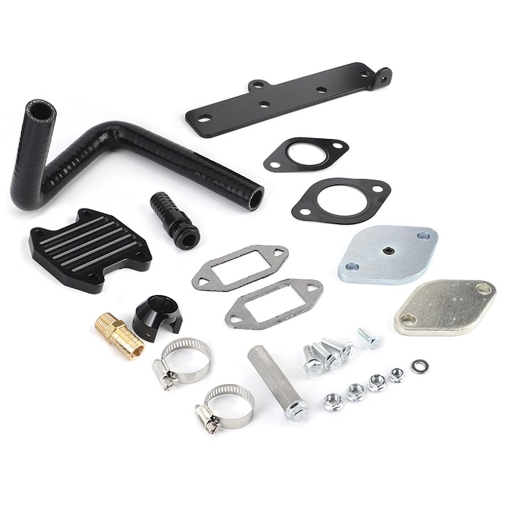 EGR-Kühler Drosselklappen-Entfernungs-Kit Passend für Dodge Ram 2500 3500 4500 5500 6.7L 1318Ohne EGR