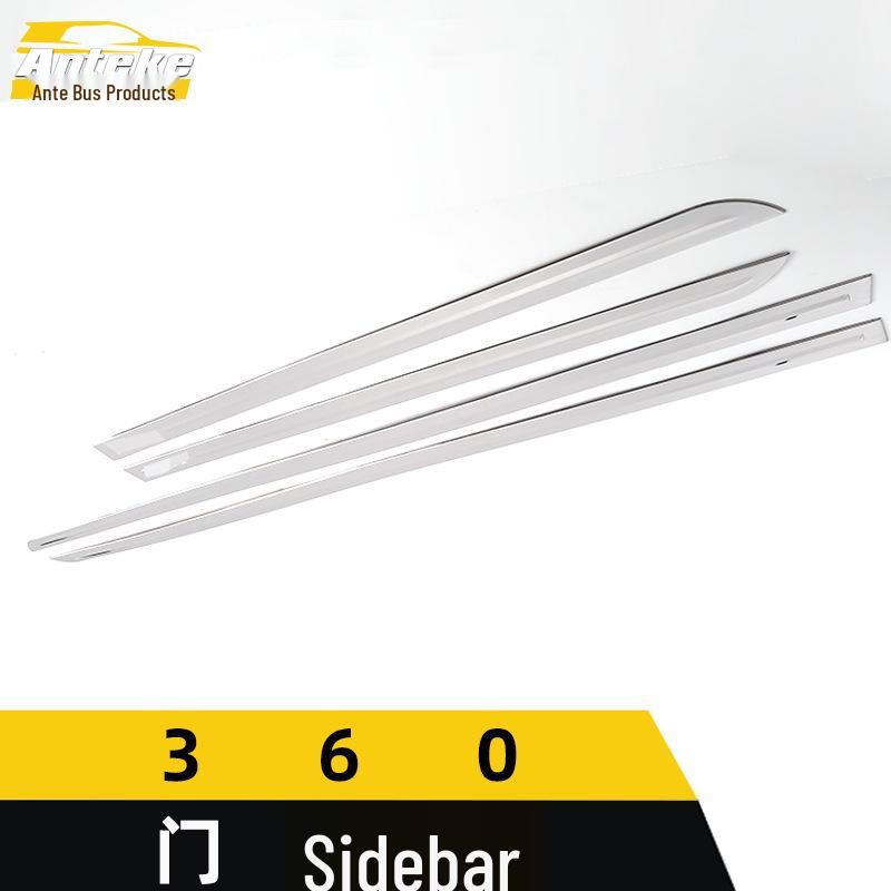 Roewe 360 Stainless Steel Door Edge Protector Strip - Anti-Scratch Decorative Car Accessory.
