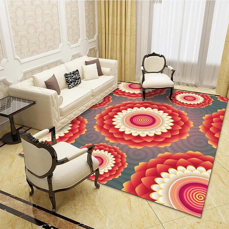 High Quality Printed Carpet 3d Carpet for Living Room Washable Large Area Carpet Bedroom Carpet for Household