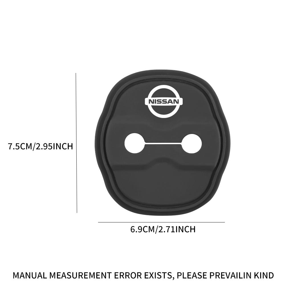 2/4pcs Silicone Car Door Lock Buckle Protector Cover For Nissan Nismo X-Trail Qashqai Juke Teana J32 Serena Leaf Micra