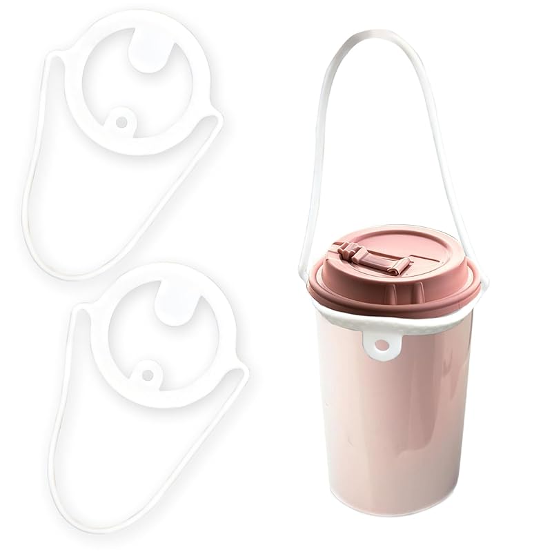 

drink cup holder Made of silicone [white] white drink holder cup holder Carry it around carry tumbler desk cute Sparkling Punpun Maru DRK-002