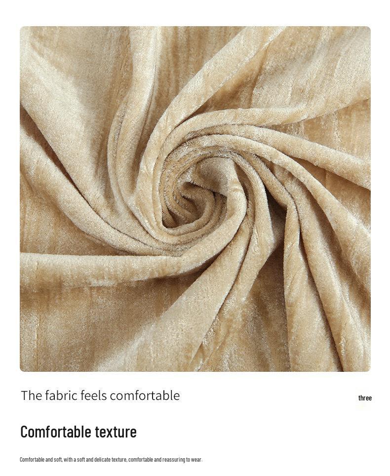 Iridescent Velvet Elastic Fishtail Midi Skirt - High-Waisted, Bias-Cut, Heavy-Duty, Slimming, Women's Autumn/Winter Skirt