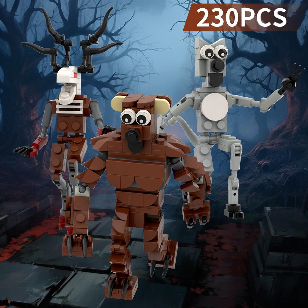 2026 New 99 Night in Forest Action Figures Building Blocks Full Fantasy Animal Model Kids STEM Assemble Toys for Kids Xmas Gift