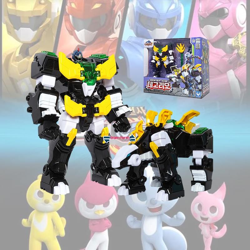 Mini Special Forces Super Dinosaur Power 2 Beast King Power 4 Transforming Mech Armor Children's Toy Abs Material