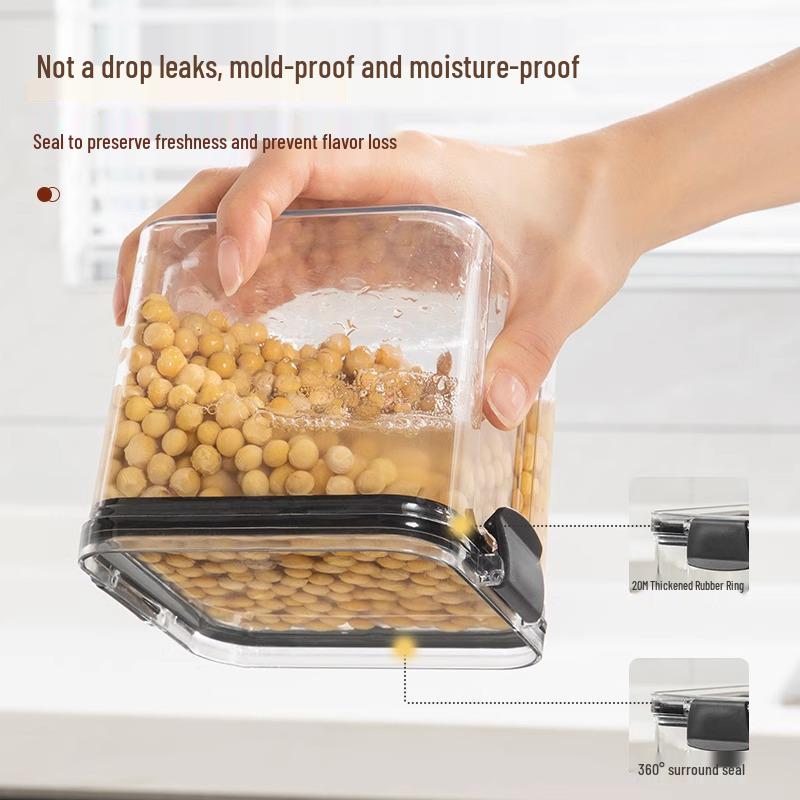 Kitchen Airtight Cereal and Snack Storage Jars - Food Storage Containers for Rice and More