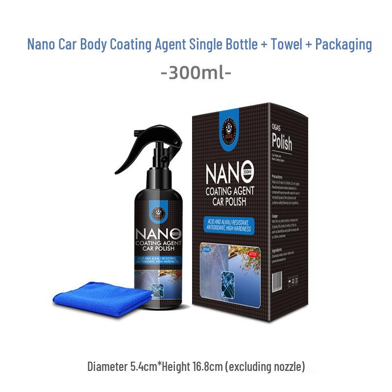 Nano Car Body Crystal Coating: Dustproof, Polishing, Brightening, Water Repellent, Anti-Fouling, Sealing Glaze Spray