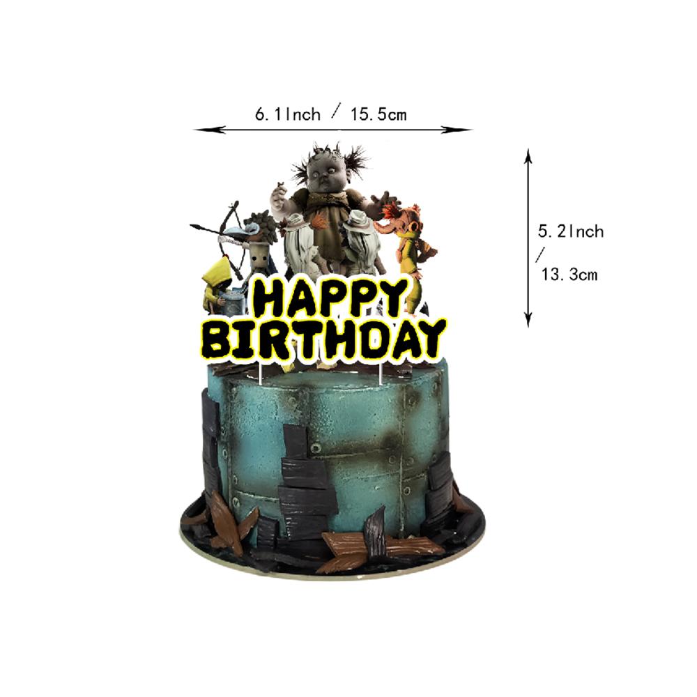 30pcs Cartoon Birthday Decorations Set Includes Banner, Balloon, Cake Toppers