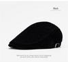 Men's Corduroy Cotton Newsboy Cap - Soft Brim Autumn Beret, Large Size, British Style Pageboy Hat