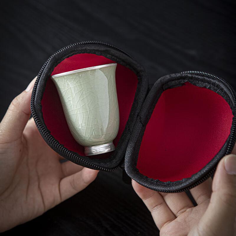 Chaxun Gilded Ceramic Master Tea Cup Gift Set