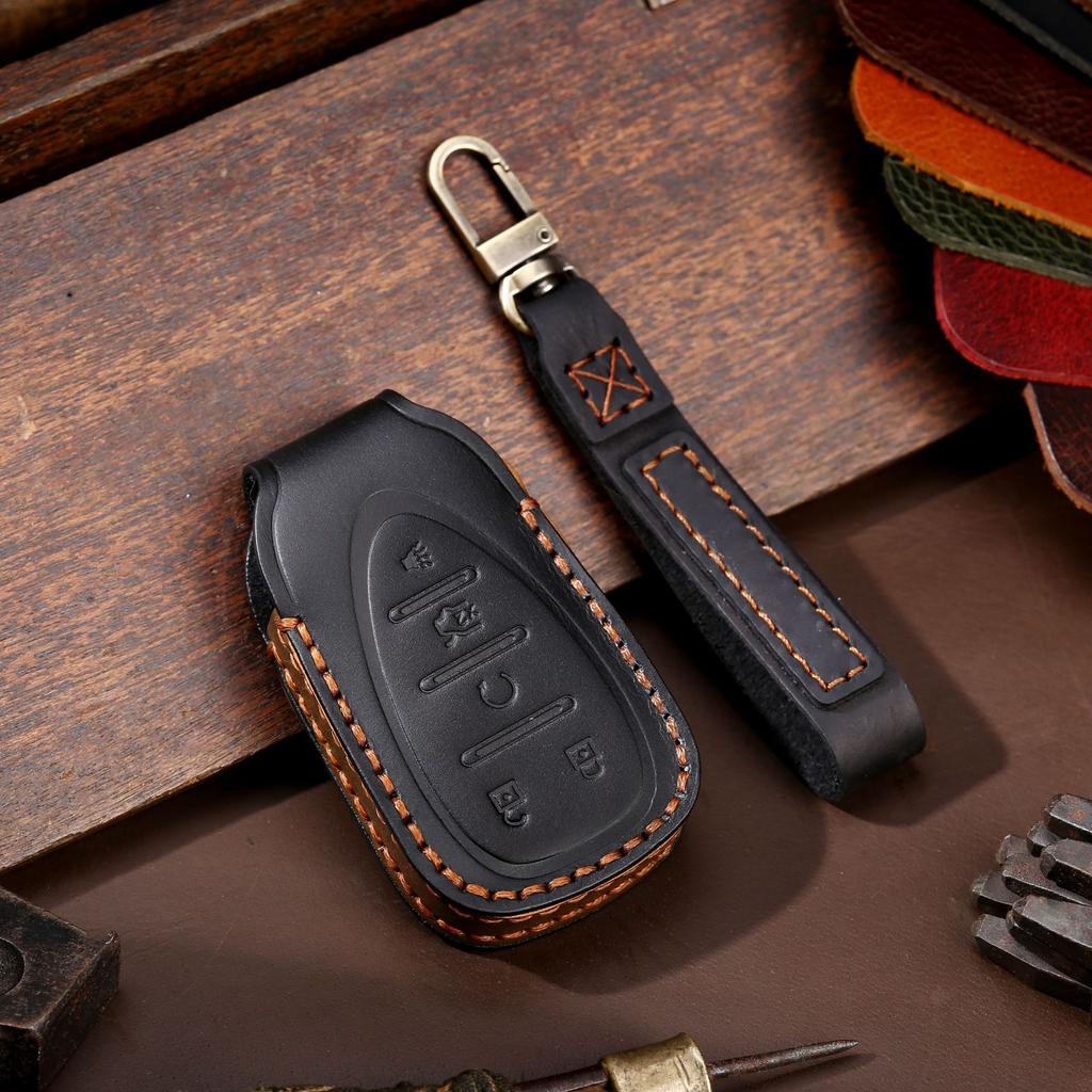 For Chevrolet Key Bag New Cruze Malibu Explorer Leather Car Key Cover
