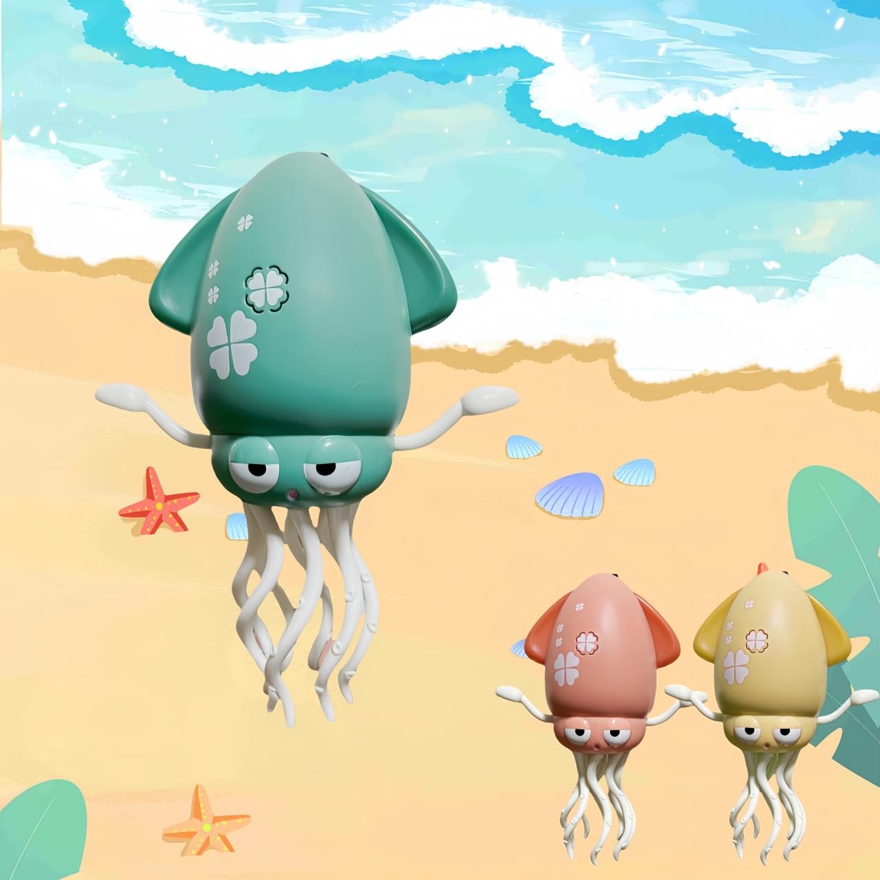 

Moving Octopus Robot Dancing Squid Dancing Automatic Obstacle LED Lights Pretend Educational Soothing Birthday Gift Toy, Toy, Electric, Moving, зелений