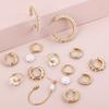 2022 New Pearl Small Circle Hoop Earrings for Women Gold Plated Piercing Ear Buckle Huggies Pearls Eardrop Minimalist Zircon