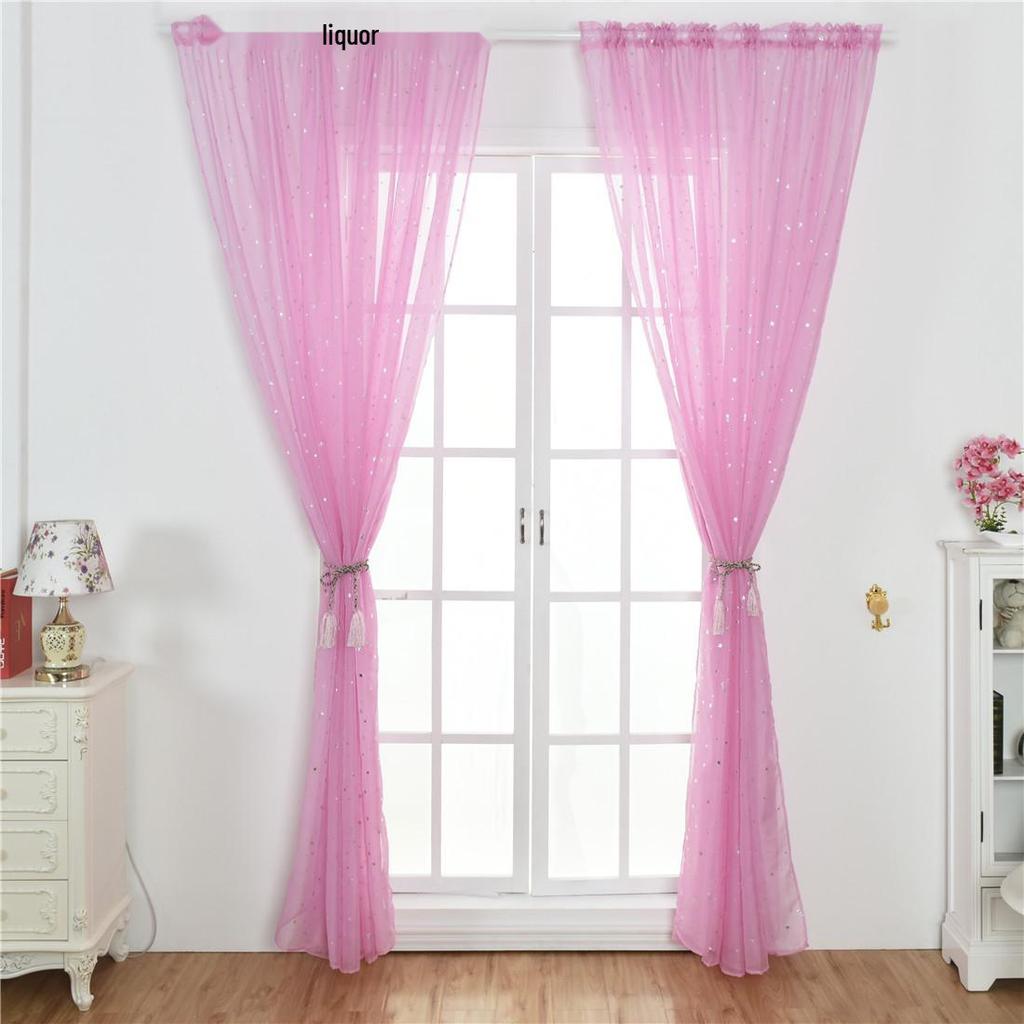 Star Sheer Curtain for Bedroom & Living Room - Trendy Design