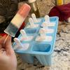 Ice Pop Mould Silicone Ice Pop Model Ice Pop Model Reusable Easy Release Ice Pop Maker (with Funnel, Brush)