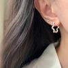 925 Sterling Silver Vintage Earrings For Women Trendy Simple Flower Shape Earring Jewelry Prevent Allergy Party Accessories