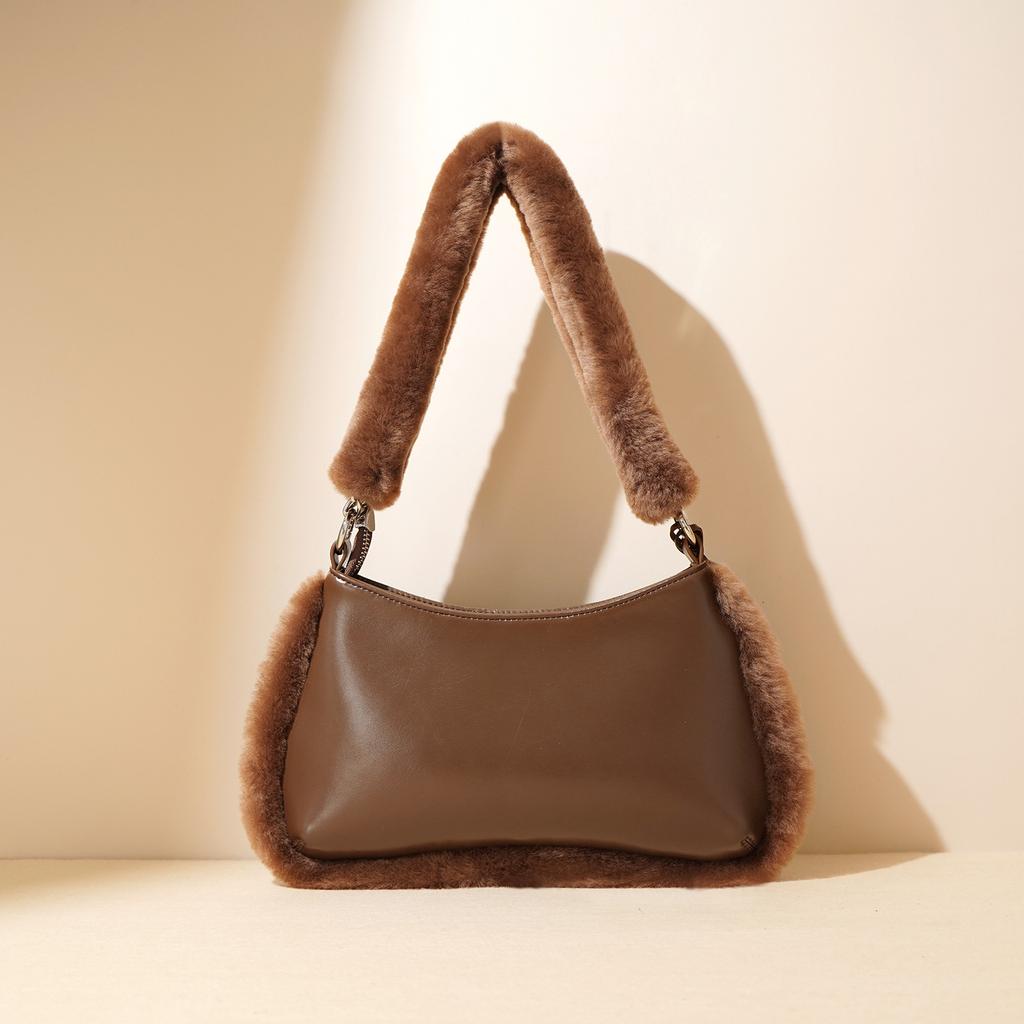 Leopard Print Women's Bag Autumn and Winter Fashion Personality Crossbody Little Girl's Bag European and American Commuting One-shoulder Armpit Bag