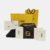 [Pre-Owned] C'Mon Adjustable Detachable Shoulder Strap FF Logo Calfskin Mini Crossbody Bag - Very Good #6HK3FS