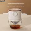 Faltbare tragbare Kaffeefilter-Kaffeemaschine, Edelstahl-Tropfkaffee-Teehalter, wiederverwendbar, papierlos, zum Übergießen von Kaffee