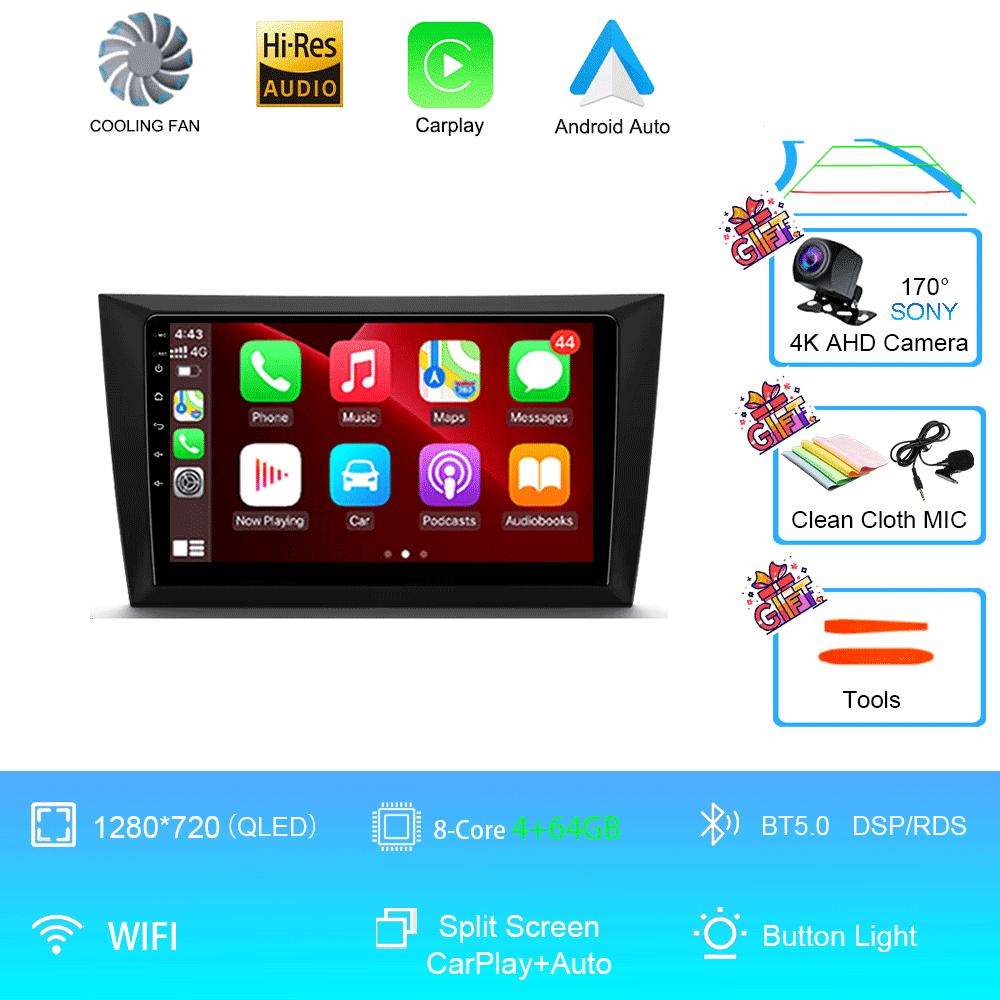 Car Radio Android 14 For Volkswagen VW Golf 6 MK6 GTI R 2008 - 2012 Wireless Carplay Android Auto Car Stereo Multimedia Player