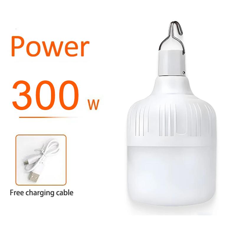 Outdoor USB Rechargeable LED Lamp Bulbs Emergency Light Hook Up Camping Tent Fishing BBQ Portable Lighting Lantern Night Lights