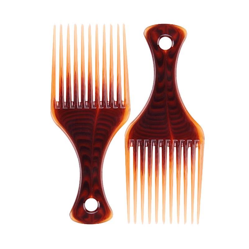 Large Wide-Tooth Oil Slick Pompadour Styling Comb