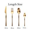 Hochwertiges Goldbesteck-Set Edelstahl-Geschirrset Abendessen Messer Gabel Löffel Besteck Geschirr Geschirr