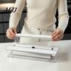 Modular Kitchen Drawer Dividers Aluminum Foil Dispenser, Adjustable Sliding Cut Organizer, Non-slip Base Gadgets for Organization Large Capacity