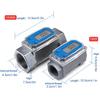 Electronic Flows Meter Measuring Flowmeter LCD Flows Indicator 1.5inch