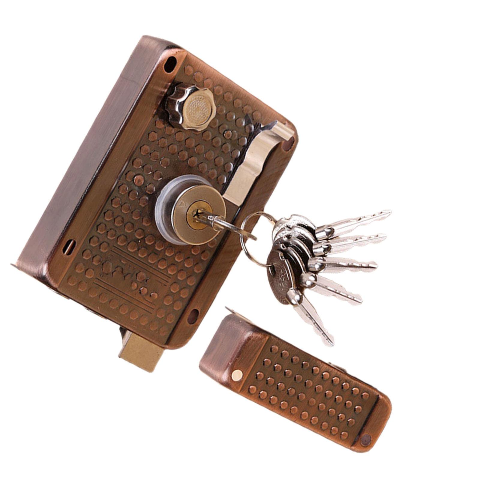 

1Set Door Lock Dead Bolt Copper High Strength Anti-Drilling Lock Easy Install for Home Hotel Office Security Barrel Bolt China Mainland