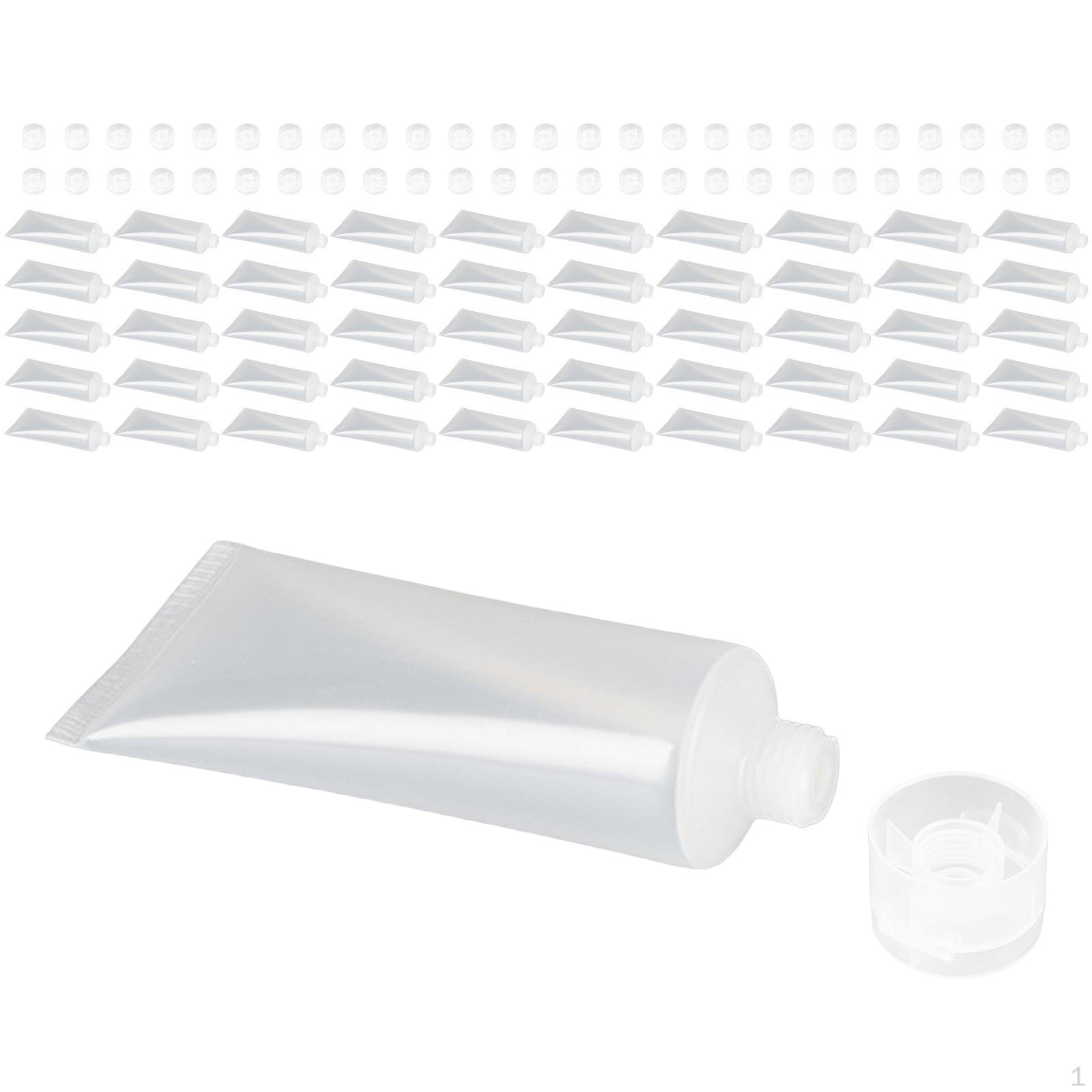 

50 шт. пустой косметический тюбик, прозрачный контейнер для дорожных контейнеров iletries