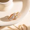 Color 1 Luxury Golden Pair Women Dangle Earrings Geometry Full Zircon Geometry Bride Wedding Fine Daily Jewelry