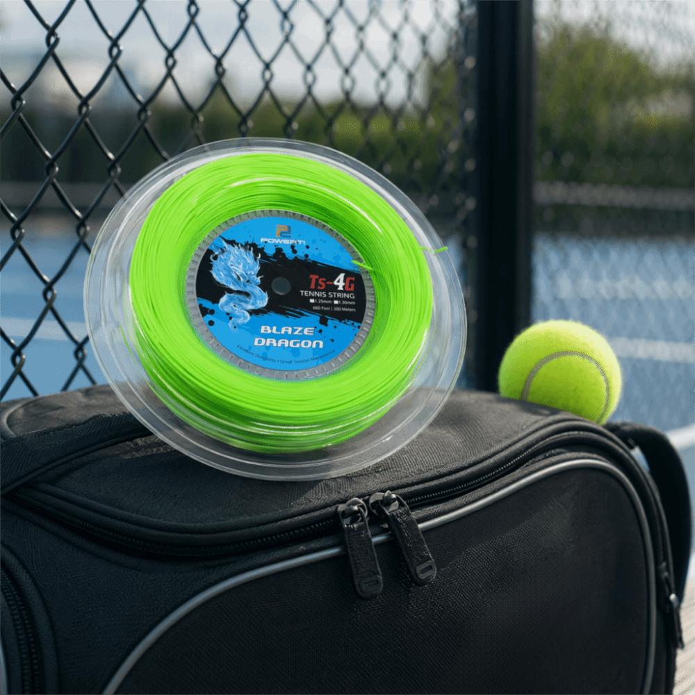 Smooth Tennis String Polyester Neon Green Tennis String Racquet String  For Tennis Racket