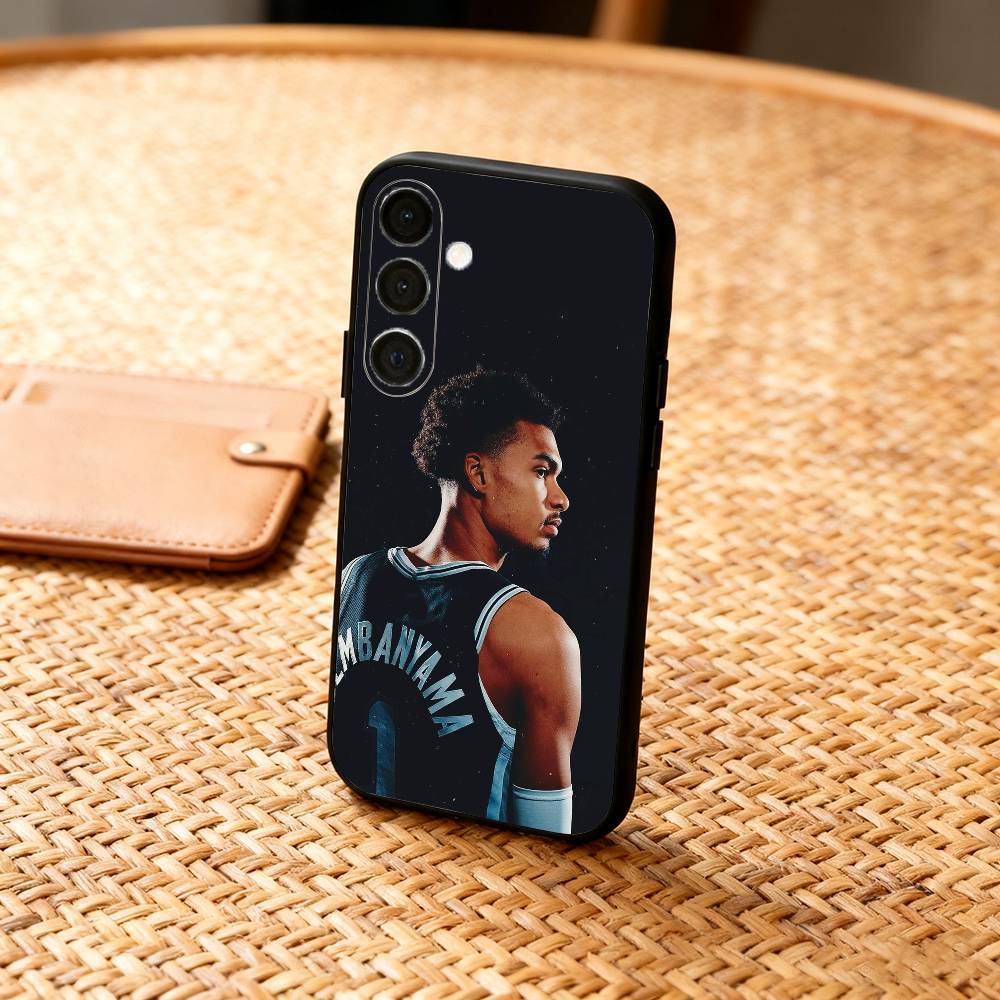 

V-Victor W-Wembanyama Phone Case For Samsung A73,72,71,53,52,51,22,91,80, Soft Black Cover Samsung a71 4g