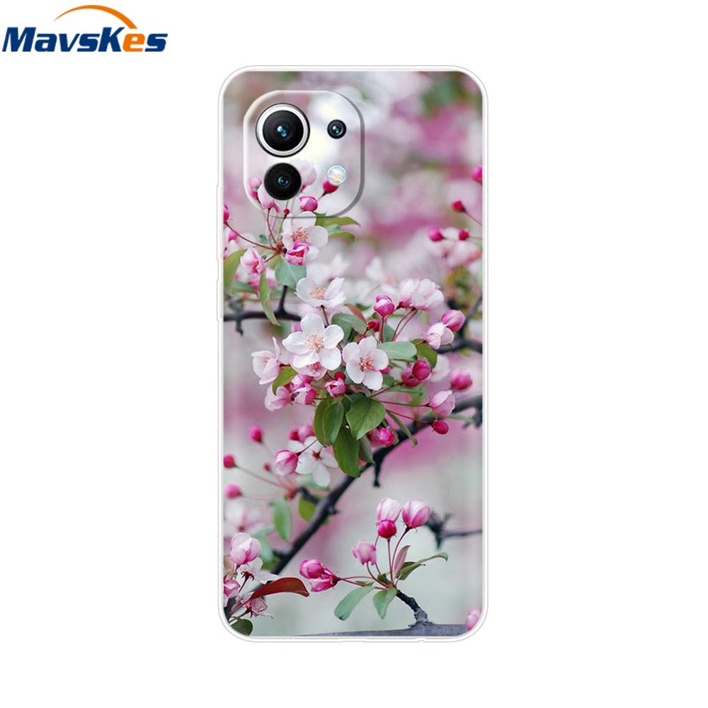 Case For Xiaomi 11 Lite NE 5G Soft TPU Silicone Cover For Xiaomi Mi 11 Lite Mi11 Lite Cases For Xiomi Mi 11 Funda Fashion Bumper