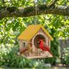Handgefertigtes Holz-Vogelhaus Belüftung Hängender Vogelfutterspender Brutkasten Papageienzucht