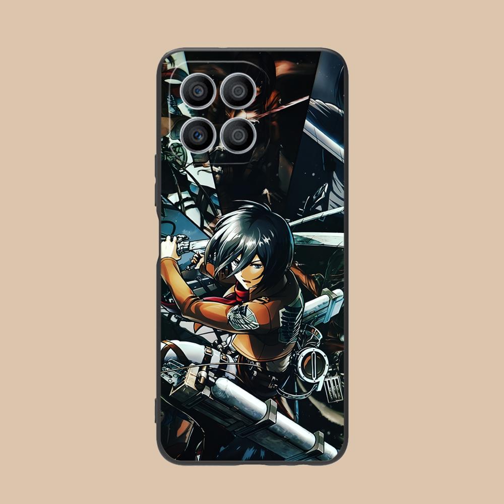 AOT Mikasa Mobile Phone Case for Honor 90 80 70 60 50 30 20 10 9 8 7 Pro S SE Lite 5G Colour Printing Protective Pretty Luxury