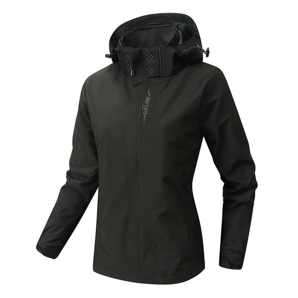 Windproof Waterproof Thin Jacket - Spring/Autumn, Breathable & Loose Fit, Trendy & Casual for Outdoor Hiking.