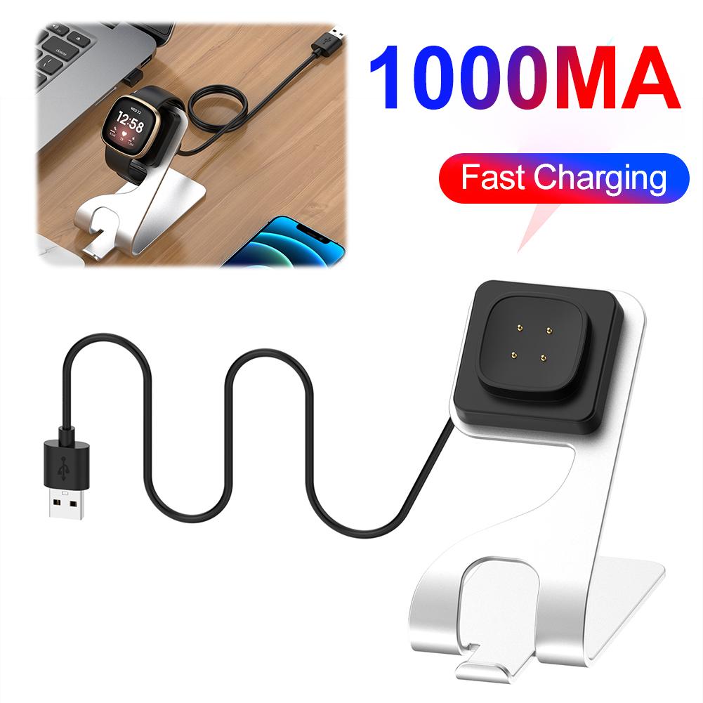 Magnetic USB Cable Charging Docks Charger Replacement Charger Power Adapter for Fitbit Ace LTE/Sense/Sense 2/Versa 3/Versa 4