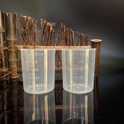 Cup Measuring 100ml Plastic Measuring Cups Small Measuring Spot Goods Cup Beaker Laboratory Measuring Cylinder Cup Plastic 10 Pieces