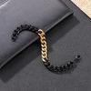 Trendy Cuban ChainMen's Wristband Armband Bracelet 10mm Splicing Chains Stainless Steel Jewelry