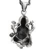 Gin no Ganesha Silver 925 Necklace Indian God Amulet [Shinjuku Kura] (with Chain) Men's